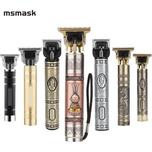 USB Rechargeable Ceramic Trimmer Barber Hair Clipper Machine Hair Cutting Beard Trimmer Cutter Men Haircut Styling Tool