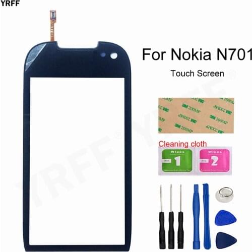 High Quality Front Glass Lens Panel For Nokia 701 N701 Rve-3 Touch Screen Digitizer Assembly Free Shipping