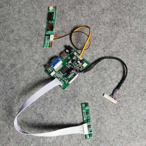 LCD matrix Fit B154EW01 V8 V9/B154EW02 V0 V1 V2 V3 1280*800 monitor controller drive board 1CCFL DIY kit VGA AV LVDS 30 Pin