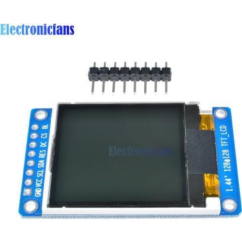 3.3V 1.44 inch TFT LCD Display Module 128*128 Full Color 8 Pin SPI Serial Interface ST7735S 1.44" 128x128 LCD Module