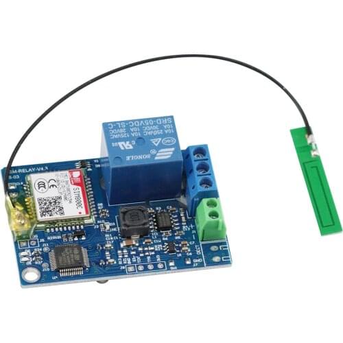 Aihasd 1 Channel Relay Module SMS GSM Remote Control Switch SIM800C STM32F103CBT6 for Greenhouse Oxygen Pump