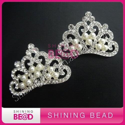 Free Shipping,Wedding Pearl Rhinestone Buckles,High Qaulity Pearl Rhinestone Buckles