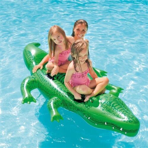 Scared Simulation Crocodile Shallow Water Playing Pool Kids Float Mat Swimming Pool Inflatable Bed Frightening Animal Raft Toys
