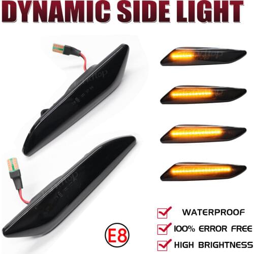 For Fiat Egea 356 2016-2020 Tipo For Chrysler Ypsilon LED Dynamic Side Marker Warning Turn Signal Lights