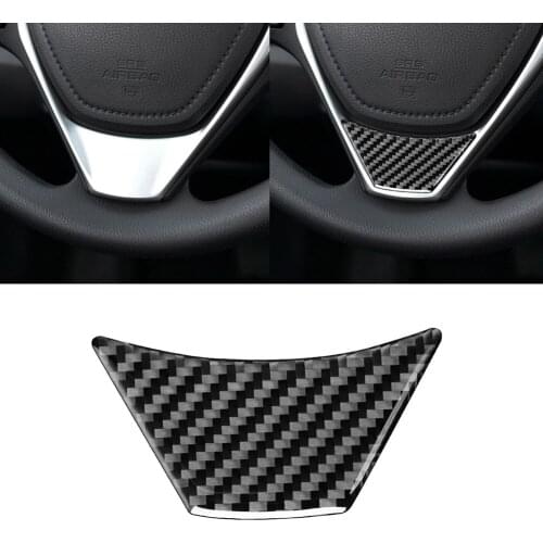 The Eco-friendly Steering Wheel Sticker Suitable for Toyota Corolla 2014-2018 Wear-Resistant Carbon Fiber Car Trim Cover