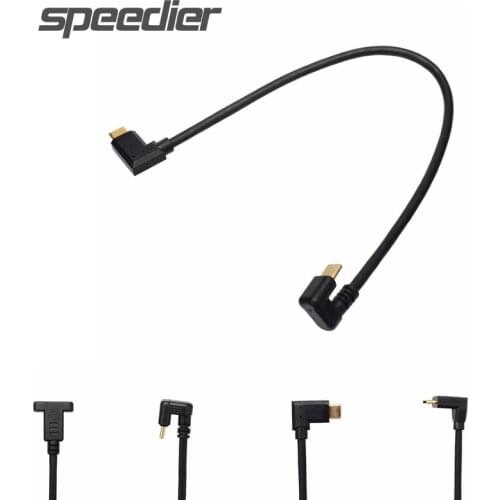 Type C Camera Cable Reversible Elbow Plug For Phone Gaming USB C Charging Cable Reversible Type-cCable U Bend Head Data Cord