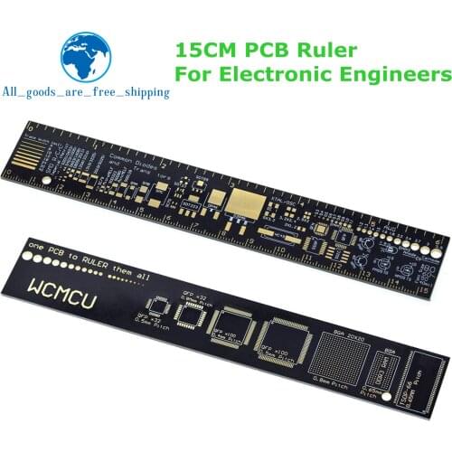 TZT PCB Ruler For Electronic Engineers For Geeks Makers For Arduino Fans PCB Reference Ruler PCB Packaging Units v2 - 6