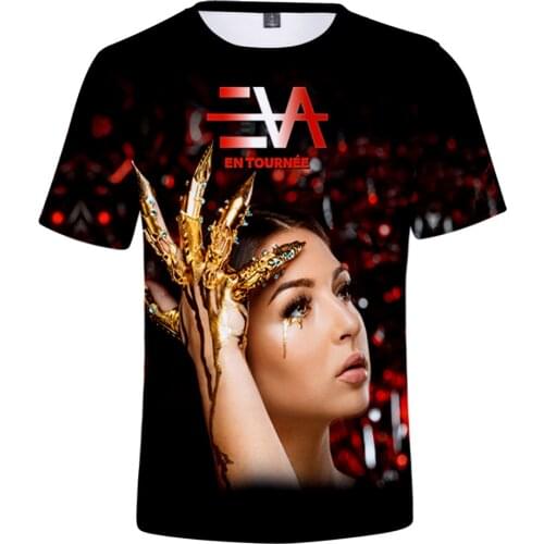 Fashion Design Eva Queen 3D Print Summer T-shirt Fashion casual Short Sleeve Soft Tee Women/men/kids O Neck Casual Clothes