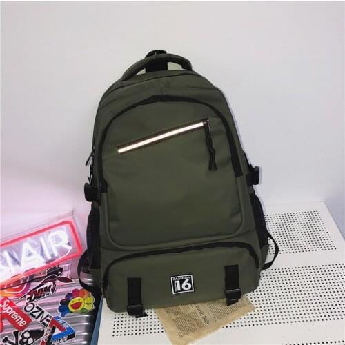 Men Backpacks SchoolBag for Boys Teen Middle Student Bagpack Black Waterproof Nylon Large Backpack Male 2021 New