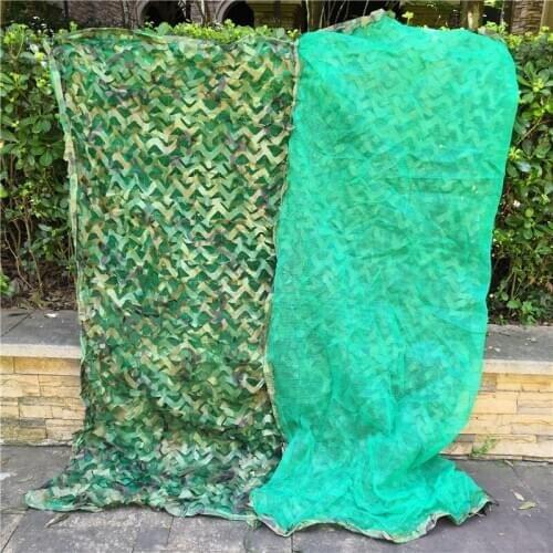 New production 3 layers dense Forest camouflage Sun-shade net. Outdoor Military hunting cover Mesh Netting