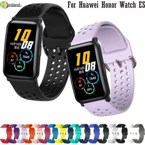 New silicone 20mm Watchband For Huawei Honor Watch ES strap Smart Wristbands Bracelet Wriststrap For Huawei watch GT 2 42mm belt