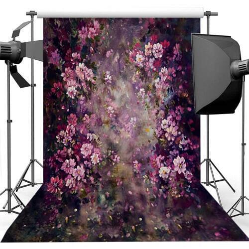 Retro Oil Painting Newborn Baby Kids Photography Backdrops For Photo Studio Flowers Weeding Birthday Photography Background