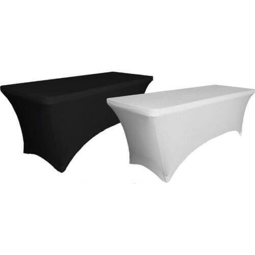 Spandex Lycra Stretch Cover Tablecloth for 6FT table 183 x75 x75 in 15 Colours