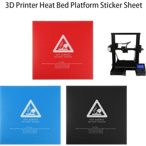 3D Printer Heatbed Sticker For MK2B/MK3 214x214mm 220x220mm Sheet Cover Film For 3D Printer Accessories Kit Printing Heat Papers