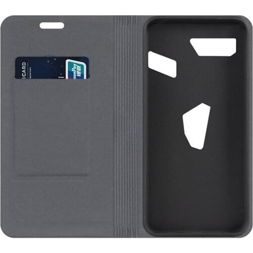 PU Leather Protective Phone Case for Asus ROG Phone 2 ZS660KL Flip Cover