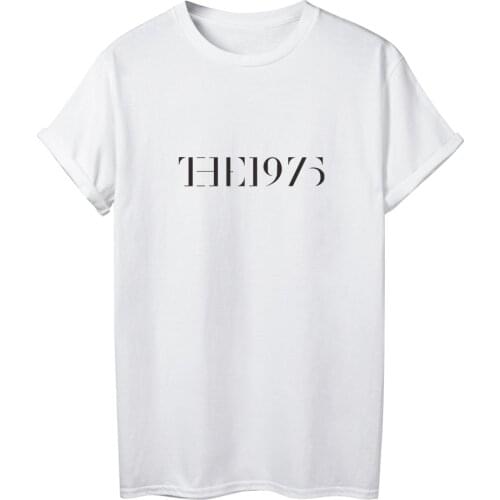 ONSEME Female Basic Cotton T Shirts Harajuku Tops The 1975 Letter Print T Shirt Women Streetwear Casual Tees camiseta mujer
