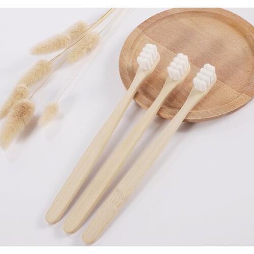 1/2/5 Pcs Bamboo Toothbrush,Biodegradable Toothbrushes Extra Soft Bristles,20000 Soft Natural Bristle Eco Friendly Toothbrushes