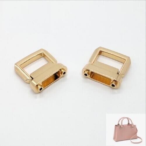 10pcs handbags luggage hardware zinc alloy metal handle screw belt buckle ring