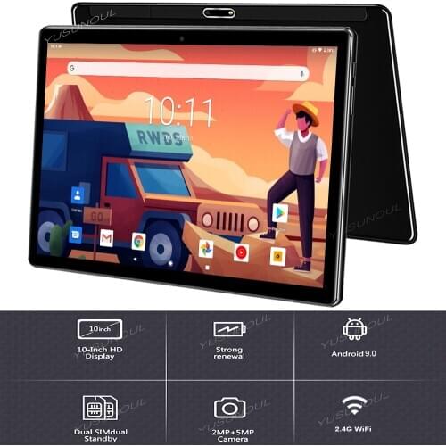 2020 Best-selling 10 inch 3G Phone Call Tablet Pc Android 9.0 Quad Core Google Play 32GB ROM Dual SIM Cards WiFi Tablets 10.1"