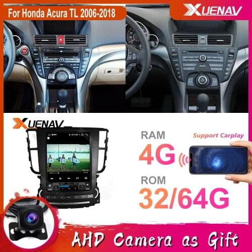 4+64 GB Car Radio for Honda Acura TL 2006-2018 Android Auto Stereo Receiver Multimedia Player GPS Navigation Head Unit Tape Reco