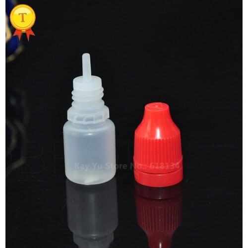6000pcs pe plastic squeeze dropper bottle, 5ml sample bottle, liquid bottle with tamper evident and childproof cap