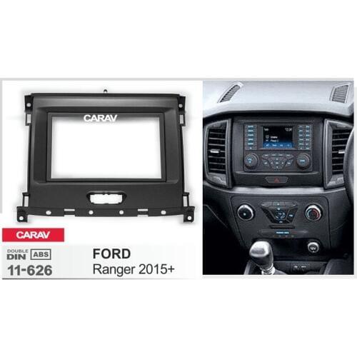 CARAV 11-626 Top Quality Radio Fascia for FORD Ranger 2015+ Stereo Fascia Dash CD Trim Installation Kit