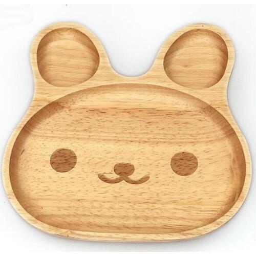 Irregular wooden fruit tray cat/elephant/rabbit/mouse wooden plate cute cartoon animals snack trays