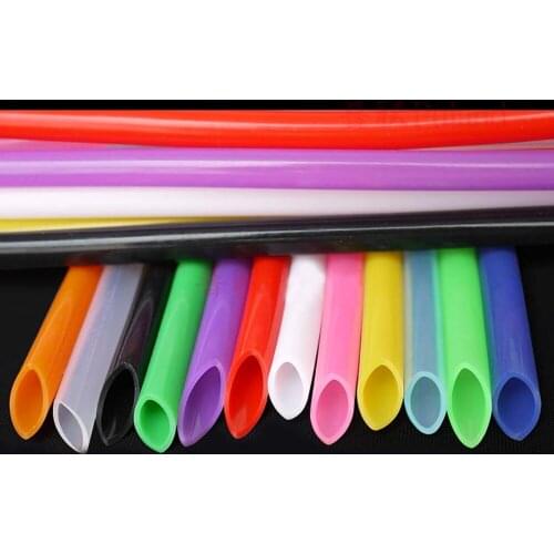 ID 5mm OD 7mm Flexible Soft Silicone Tube Food Grade Hose Pipe Tubing Catheter High Temperature Purple Sky Blue Bright Green Red