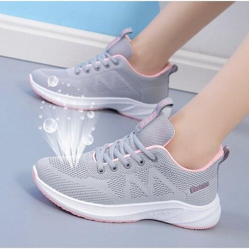 New Summer Women Vulcanized Shoes Casual Running Shoes Lace Up Comfortable Breathable Female Platform Sneakers Chaussure Femme