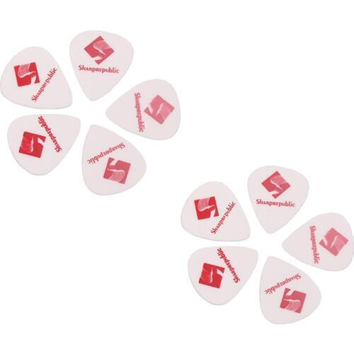 10Pcs 0.88mm ABS Guitar Picks Sharp Tip Plectrum for Electric Ukelele Guitar Parts & Accessories