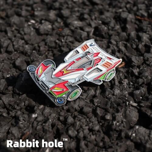 Hand-made Anime Metal Badges Lets & Go!! Badge Brother Seiba Retsu Hurricane Sonic Metal Nostalgic Toy Brooch