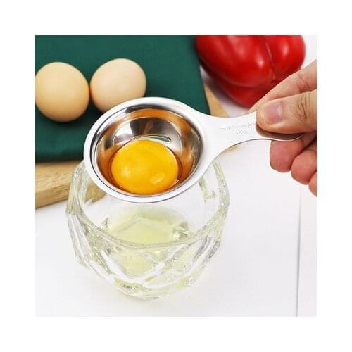 New Stainless Steel Egg White Separator Tools Eggs Yolk Filter Gadgets Kitchen Accessories Separating Funnel Spoon Egg Divider