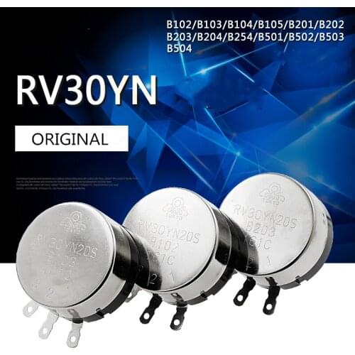 5pcs Potentiometer RV30YN20S B102 B202 B502 B103 B503 B204 B105 5K 10K 1K inductor
