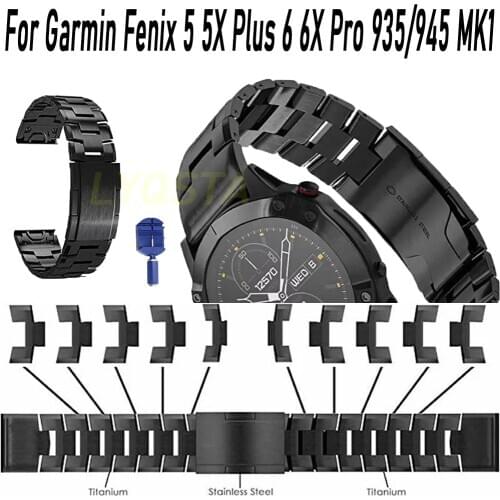 Smart Watch Strap Lighter Harder Titanium Alloy Quick Release Luxury Wristband For Garmin Fenix 5X 6X Pro 6 5 Plus 3 HR 935 945
