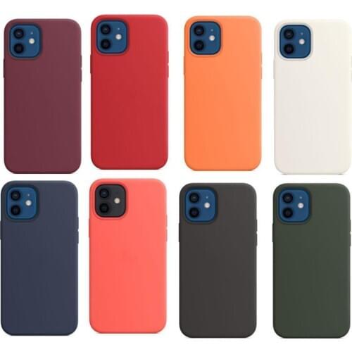 Magnetic Luxury Liquid Silicone Case For IPhone 12 Pro Max Mini For IPhone 12pro Shockproof Magnetic Back Cover
