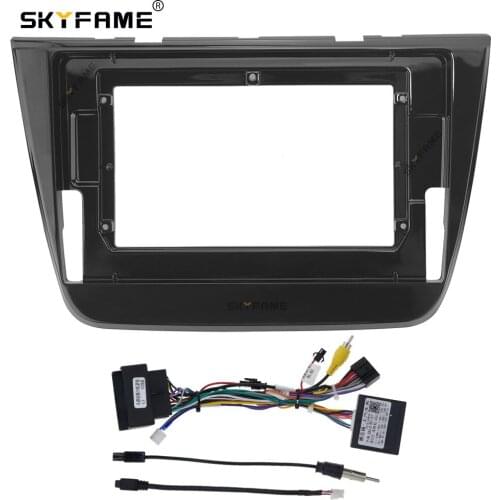 SKYFAME Car Frame Cable canbus For MG ZS 2017-2019 Android Big Screen dash Fitting Dask Kit Fascia Frame