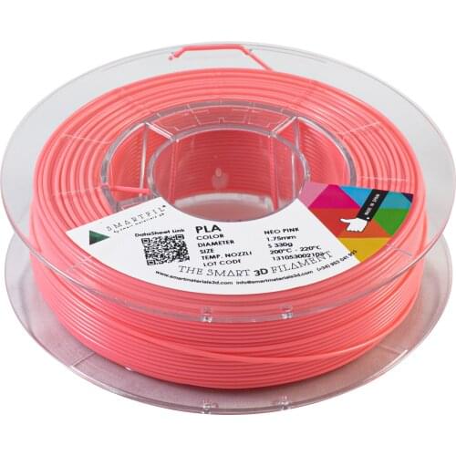 SMARTFIL PLA, 1.75mm, NEO PINK, 330g Smart Materials 3D printing filament