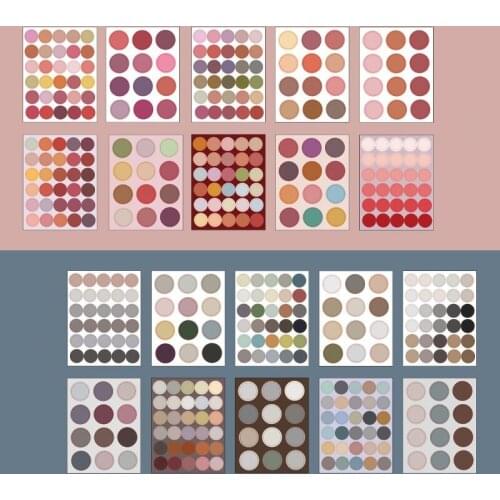 MINKYS New Arrival 10PCS/Pack Colored Dot DIY Scrapbooking Sticker Journal Label Stickers Kawaii Stickers Planner Stationery