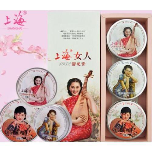 Hot shanghai lady vanishing cream set 3pcs/lot Moisturizing Nourishing deeply Chinese face whitening cream snow white cream