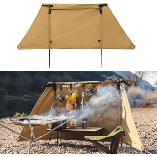 Camping Wind Shield Stand Cooking Stove Windscreen Portable Windshield for Picnic Backpacking Curtain BBQ Bonfire Wind Deflector