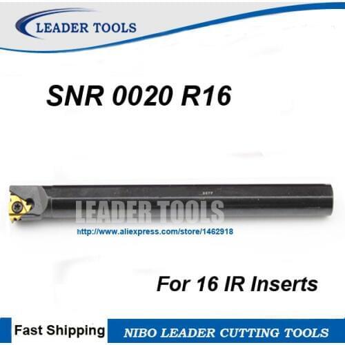 SNR0020R16 Internal Threading Turning Tool, SNR/SIR CNC Internal Threaded Tool Holder, Lathe Boring Bar Match with 16IR Inserts