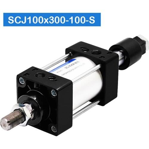 High Quality SCJ100X300-100-S SC Pneumatic Cylinder Adjustable Stroke Cylinder SCJ100 with magnetic