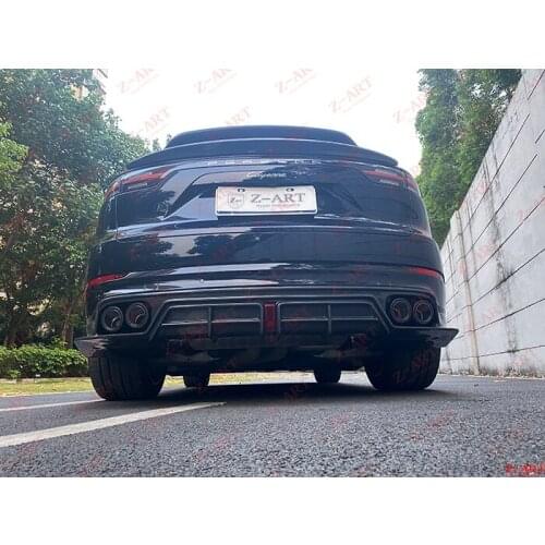 Z-ART Cayenne carbon fiber rear diffuser for 9YA Cayenne carbon fiber rear chin for new Cayenne rear low spoiler for Cayenne E3