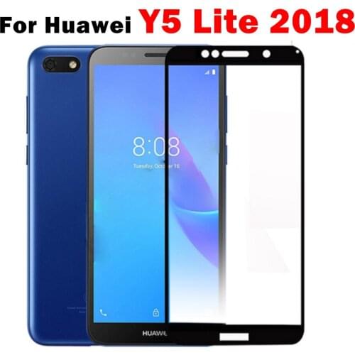 Safety glass for huawei y5 lite 2018 protective glass huavei y 5 prime 2018 y7 pro 2019 screen protector 5y y 7 7y light huaweii