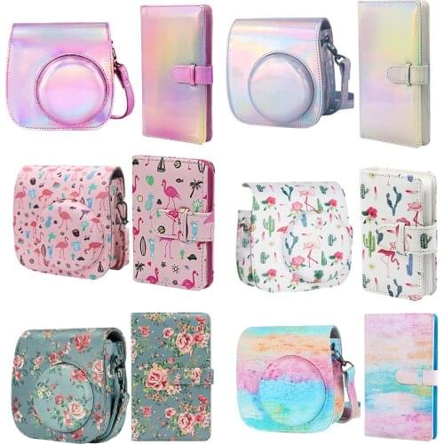 Protective & Portable Case Compatible with Fuji Instax Mini 9 8 Instant Camera with 96 Pockets Album