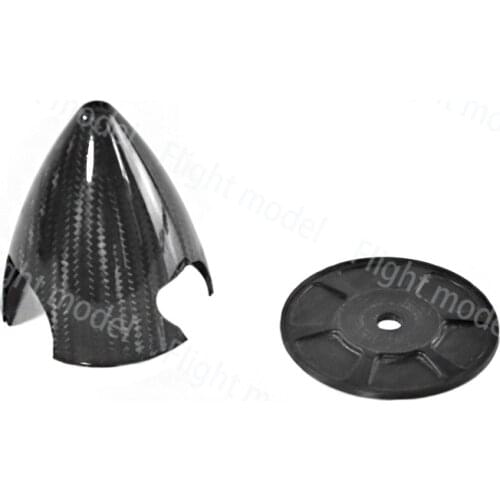 1pcs 3.25" 83mm Carbon Fiber Spinner 3K Surface For 3 Blades CCW Propeller Gasoline RC Airplane Accessories