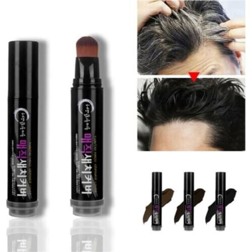 1 Pc Natural Herb Hair Line Pen Concealer Root Edge Control Makeup Instantly Cover Up Fiber White Lasting Hair Dye Stick TSLM2