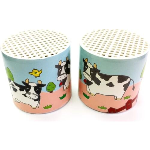 1 pc Deluxe Cow Box Moo Sound Voice Can Noise Maker Birthday Party Toy Favors Novelty Clown Gag Jokes