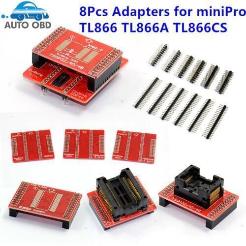 2020 NEW original Adapters MiniPro TL866 Universal Programmer TSOP32 TSOP40 TSOP48 SOP44 SOP56 Sockets For TL866II PLUS