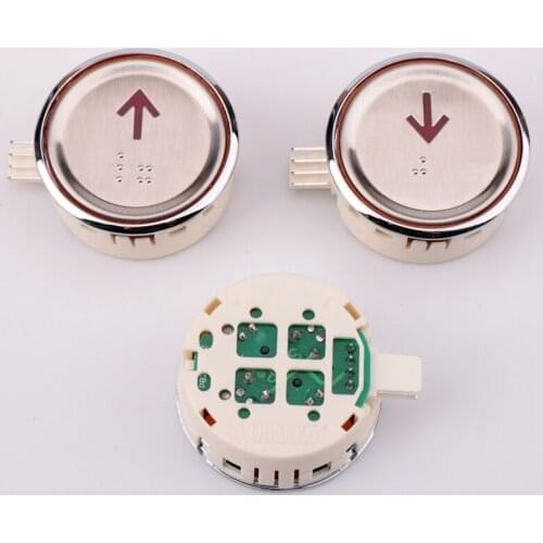 5pcs SIGMA Elevator Button AK-29B Round Braille Button Switch Door Digital Direction Elevator Accessories